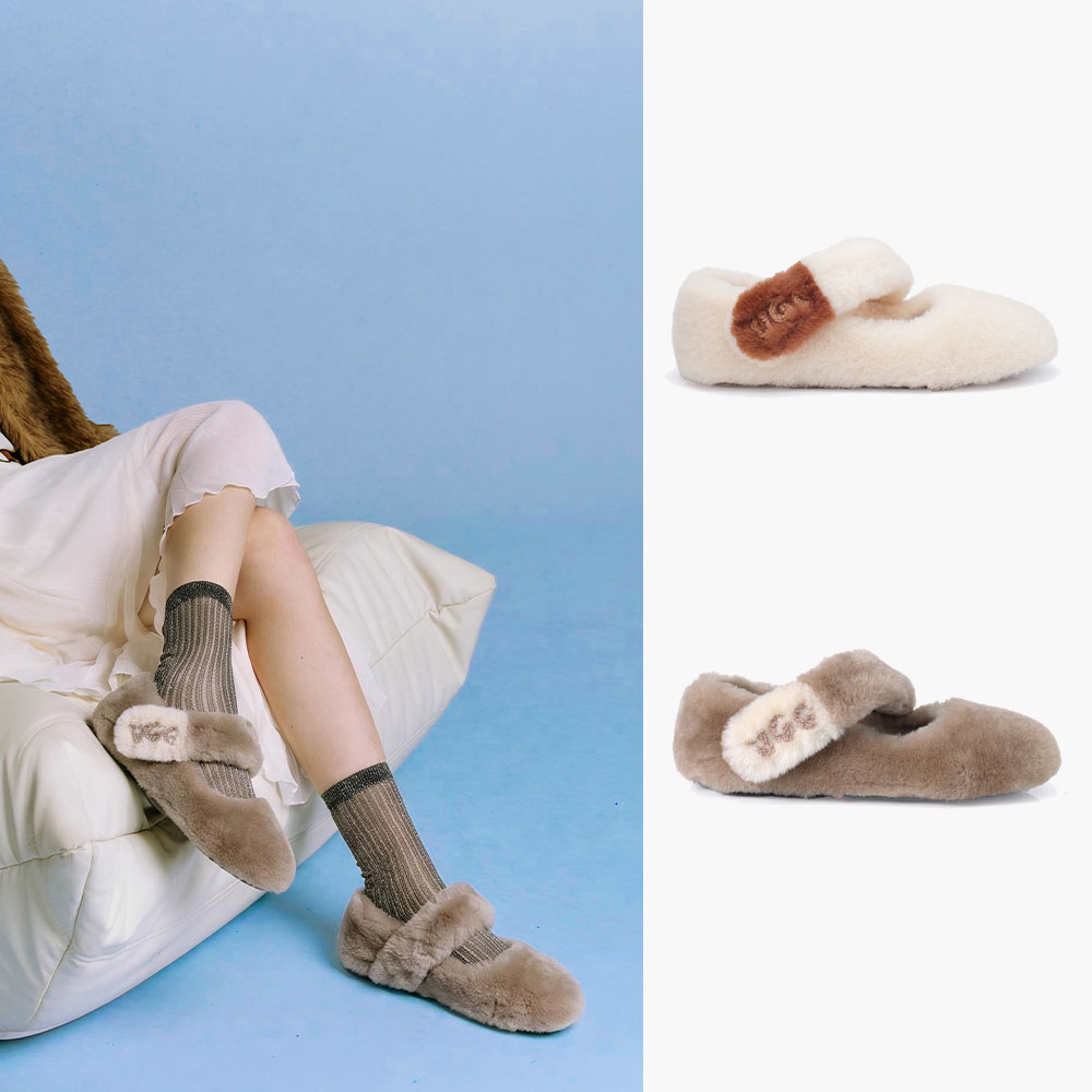 [무료배송] 호주정품 오즈라나 퓨리 메리제인 플랫 슈즈 (굽1.5cm) OZLANA UGG OZ1027