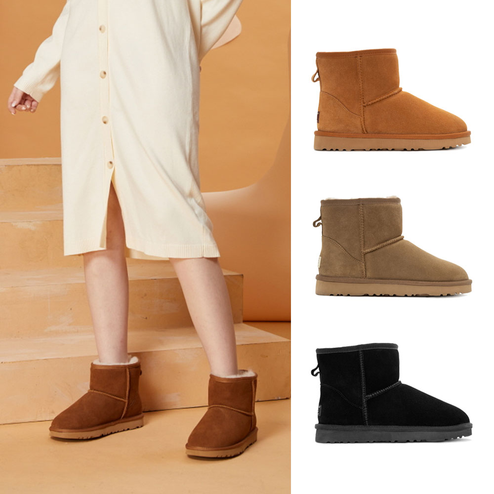 [무료배송] 호주정품 오즈웨어 클래식 남녀공용 미니 소가죽 어그부츠 OZWEAR UGG OB664