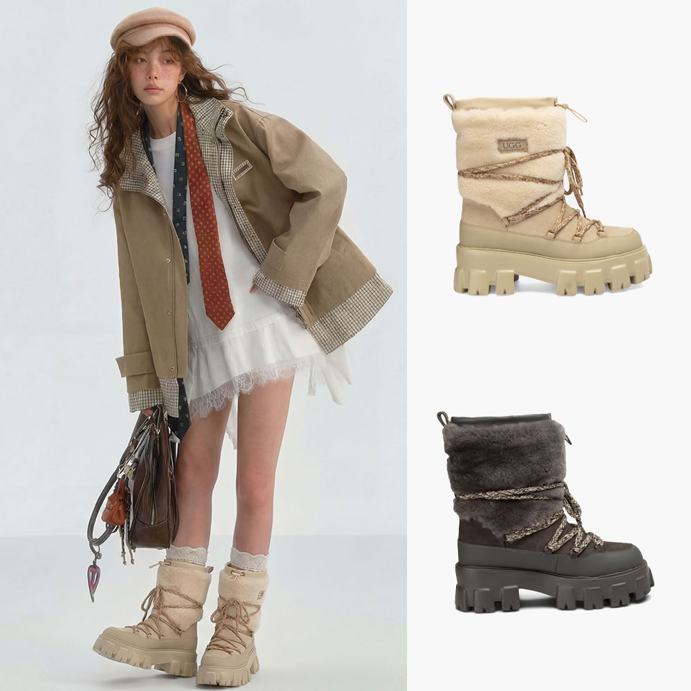 [무료배송] 호주정품 오즈웨어 트렉 플랫폼 어그 워커 부츠 (굽6cm) OZWEAR UGG OB1064