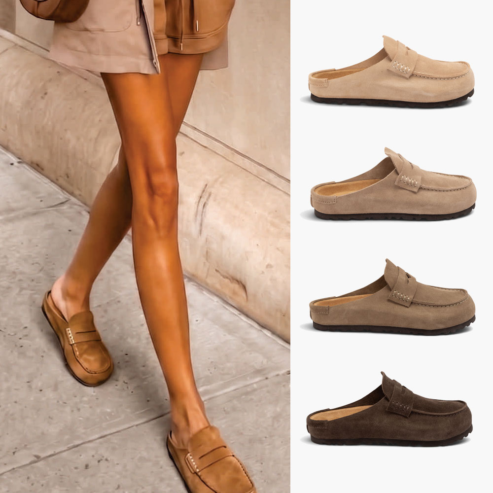 [무료배송] 호주정품 오즈웨어 시티 클래식 페니 뮬 어그 슬리퍼 (굽2cm) OZWEAR UGG OB1110
