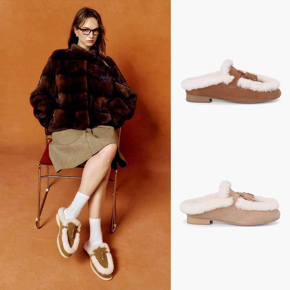[무료배송] 호주정품 오즈라나 엘라 시어링 어그 슬리퍼 (굽1.5cm) OZLANA UGG OZ3026