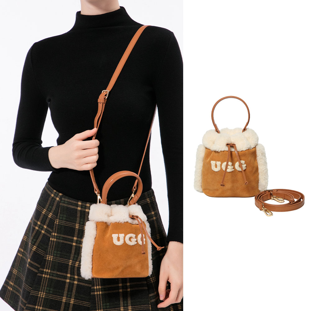 [무료배송] 호주정품 디케이 양털 어그 버킷 숄더백 DK UGG DH104