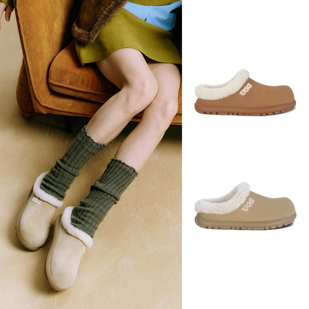 [무료배송] 호주정품 오즈라나 다이애나 로고 시어링 어그 로퍼 (굽 3cm) OZLANA UGG OZ1010
